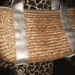 Footed straw buckle sholder straps purse